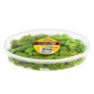 Виброхвост несъедоб. Chubby 3,55'/9 см Pepper Lime 100шт. (HS-4-009-N) Helios
