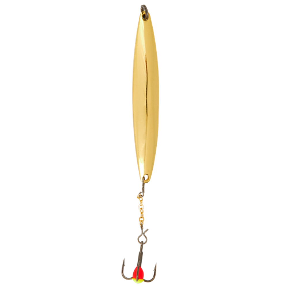 Блесна вертикальная зимняя LUCKY JOHN Nail Blade (цепочка, тройник), 45 мм, G