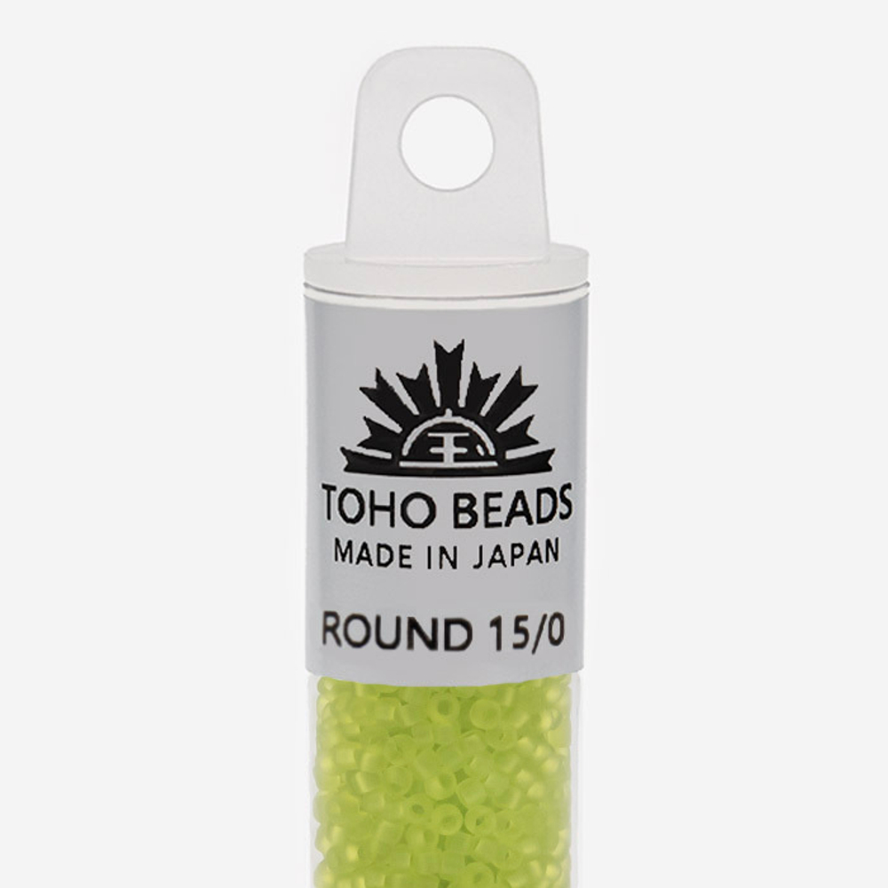 Японский бисер TOHO Round 15/0 (№4F), прозрачный матовый
