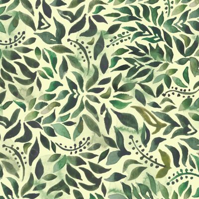 Акварельные листья