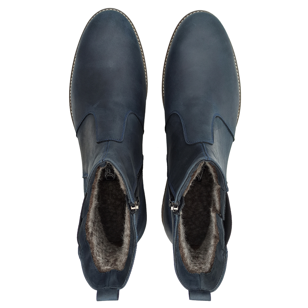 651511 полусапоги мужские синие