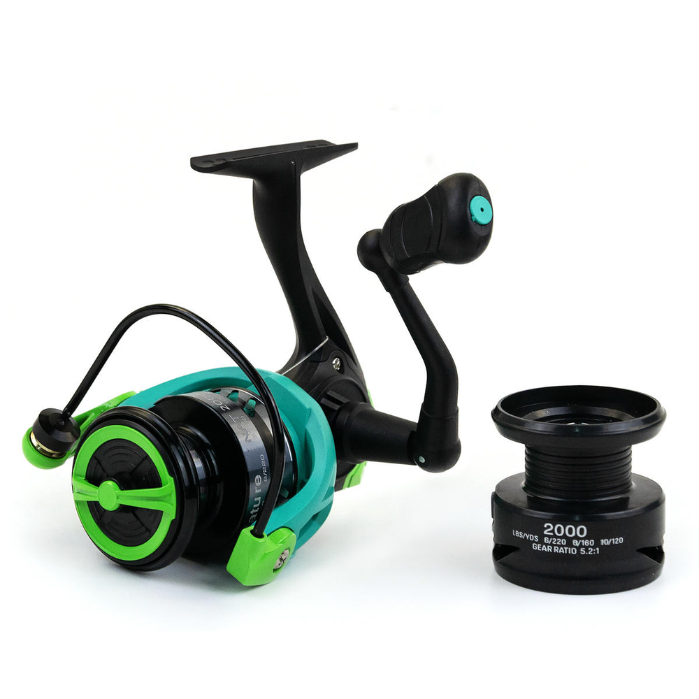 Безынерционная катушка 2000 Kaida Nature (5+1BB, мет.шпуля) доп. шпуля