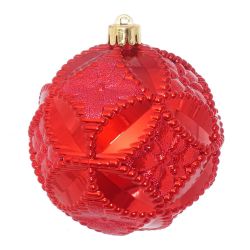 GAEM Набор из 2шт Украшение новогоднее Шар "Карнавальный узор", D 10 см, L20 W10 H10 см