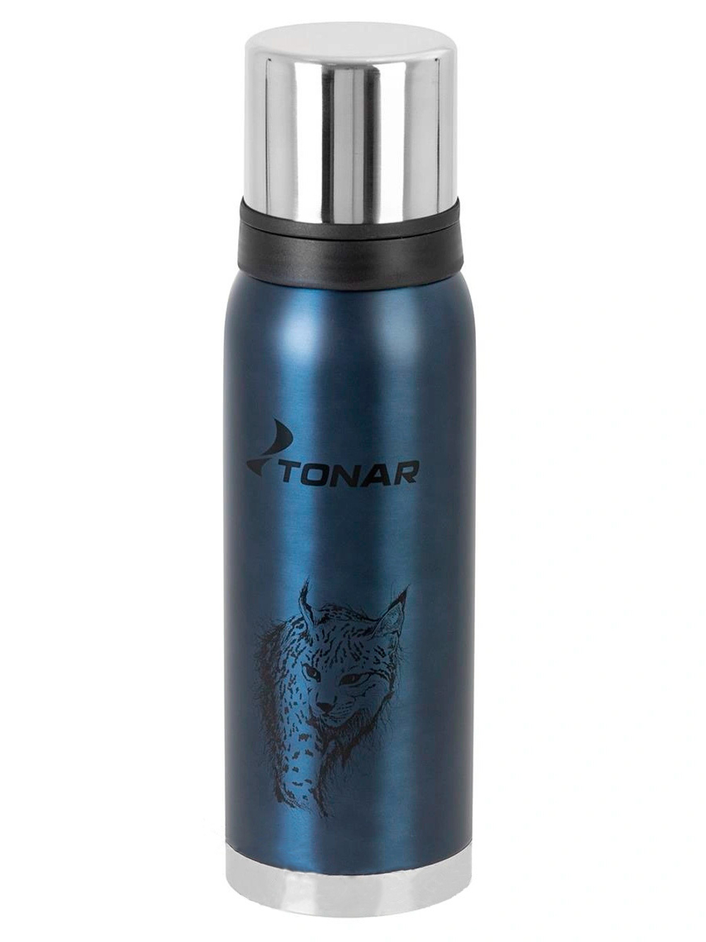 Термос TONAR (HS.TM-041) 1400ML (крышка-кружка с ручк, доп.пл.чашка, скл.ручки, ремень)