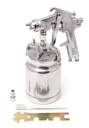 Краскораспылитель с нижним металлическим бачком (1000мл, 1,8мм, 5 bar, 113-141 л/мин, присоед. резьба 1/4'') Partner S-770S
