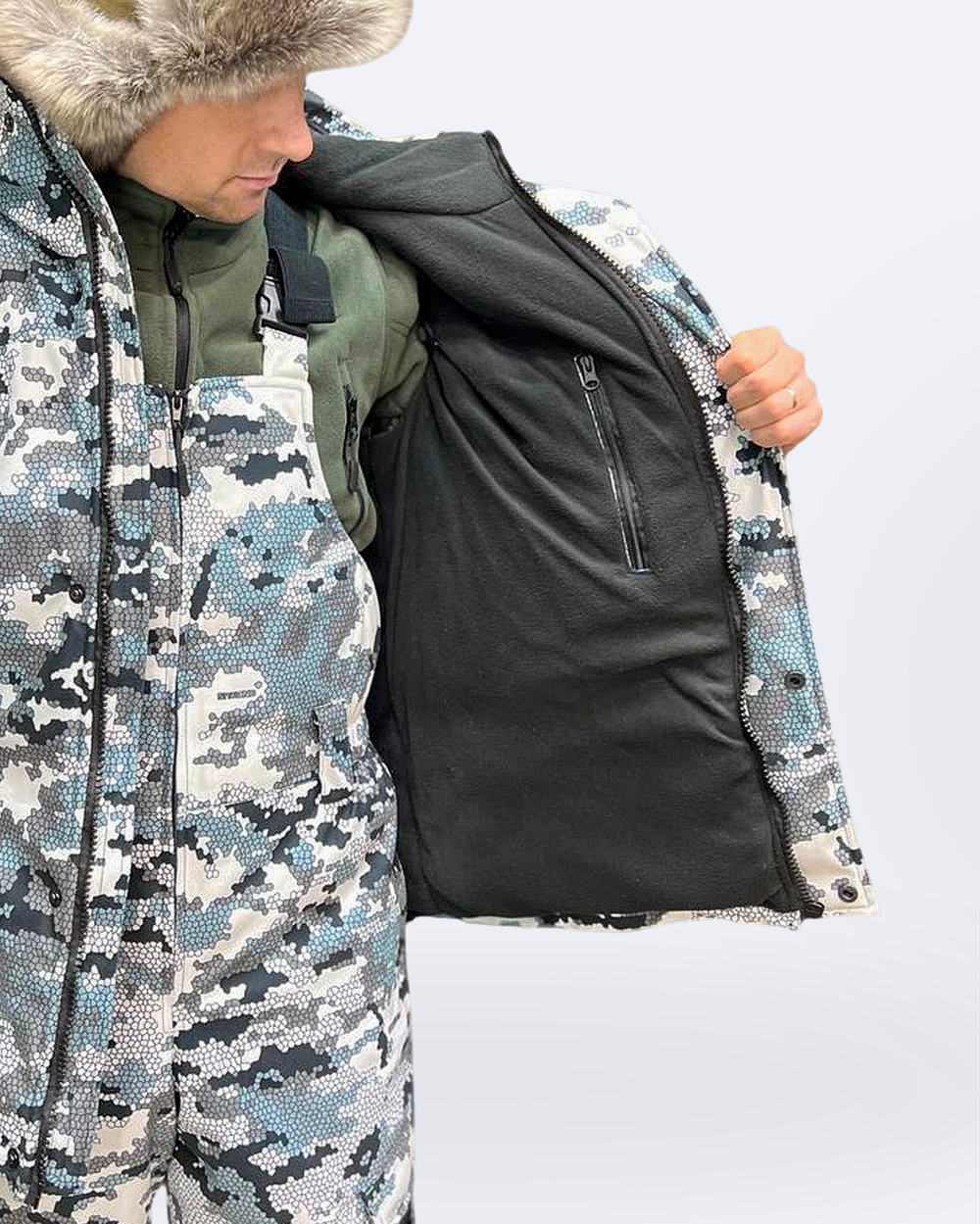 Зимний костюм ГОРНЫЙ –45 °C, Алова, белый камуфляж