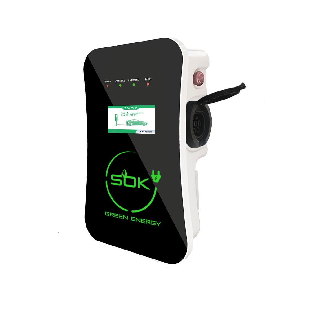 Зарядная станция S'OK Green Energy M3W Series Wallbox EV Charger, 1 фаза, 7 кВт, 32А/220В (SM3W10732542-0)