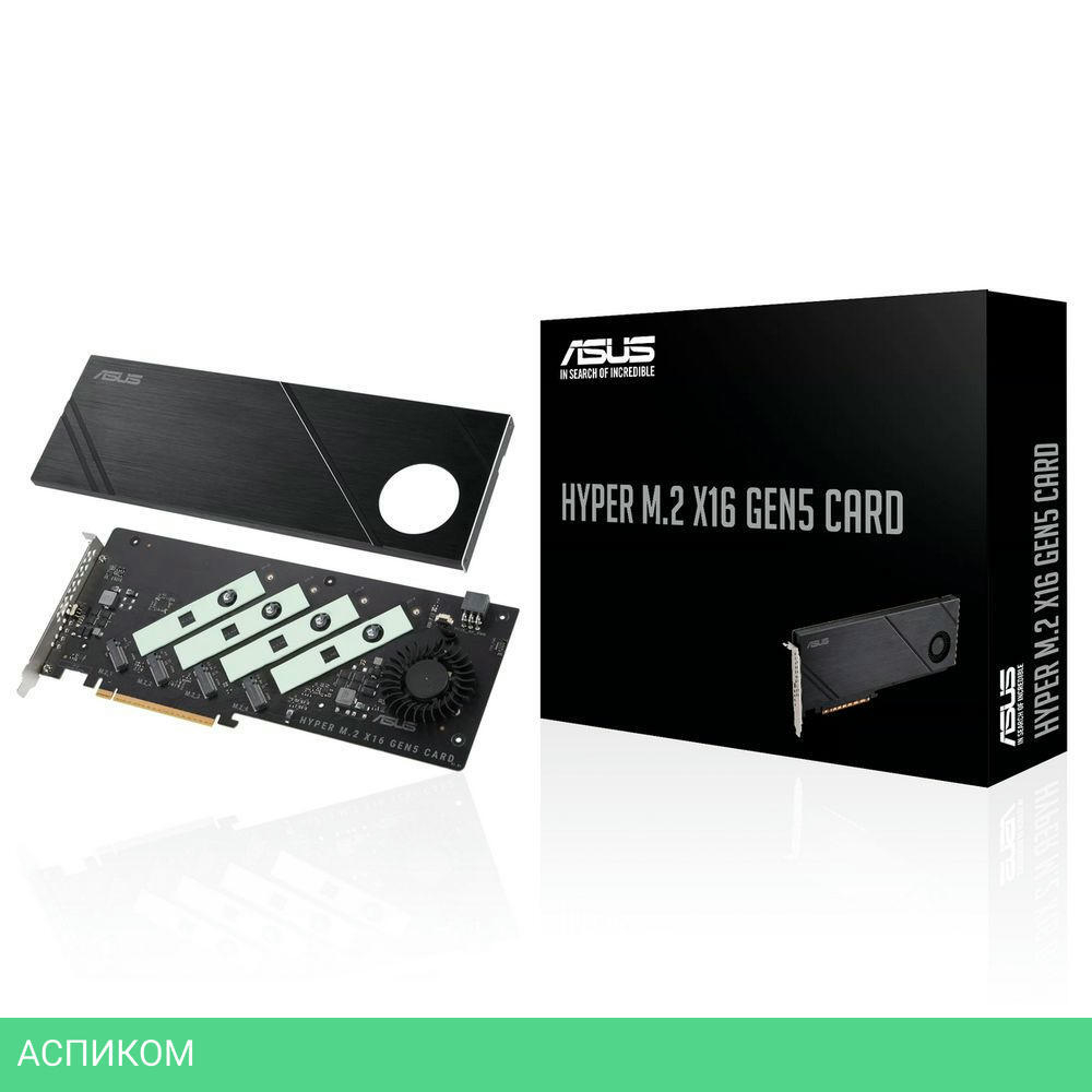 Плата расширения Asus Hyper M.2 X16 Gen5 Card (90MC0CY0-M0EAY0)