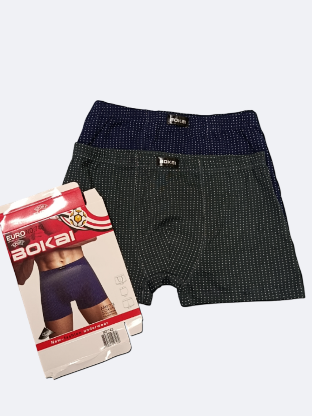 743 Трусы-боксеры мужские Bokai (упак-2шт) (XL)