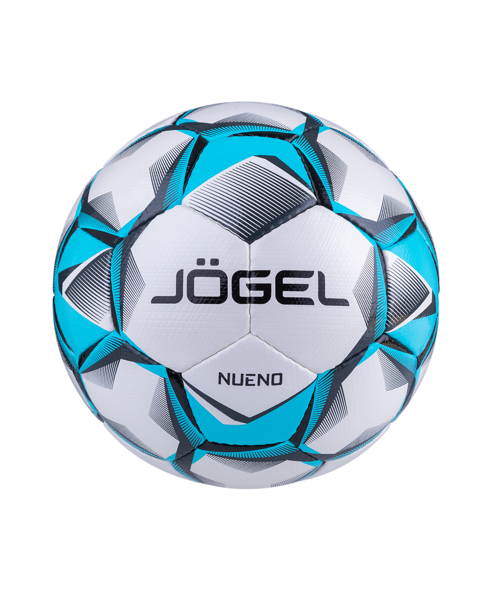 Мяч футбольный Nueno №4, белый/голубой/черный