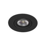 DK3020-BK Встраиваемый светильник, IP 20, 10 Вт, GU5.3, LED, черный, пластик