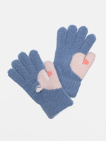 Перчатки детские (Серо-синий)