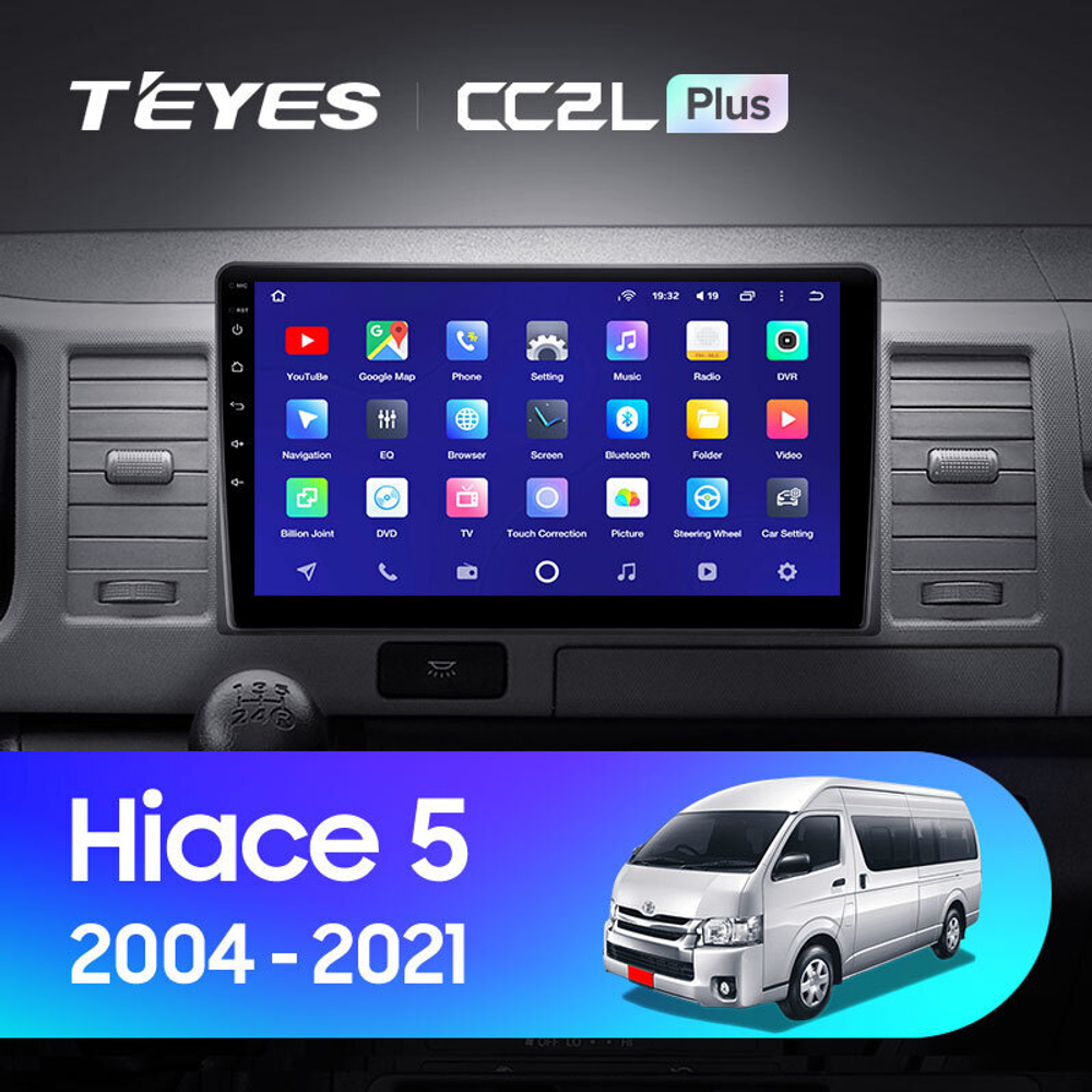 Teyes CC2L Plus 10,2" для Toyota Hiace 2004-2021