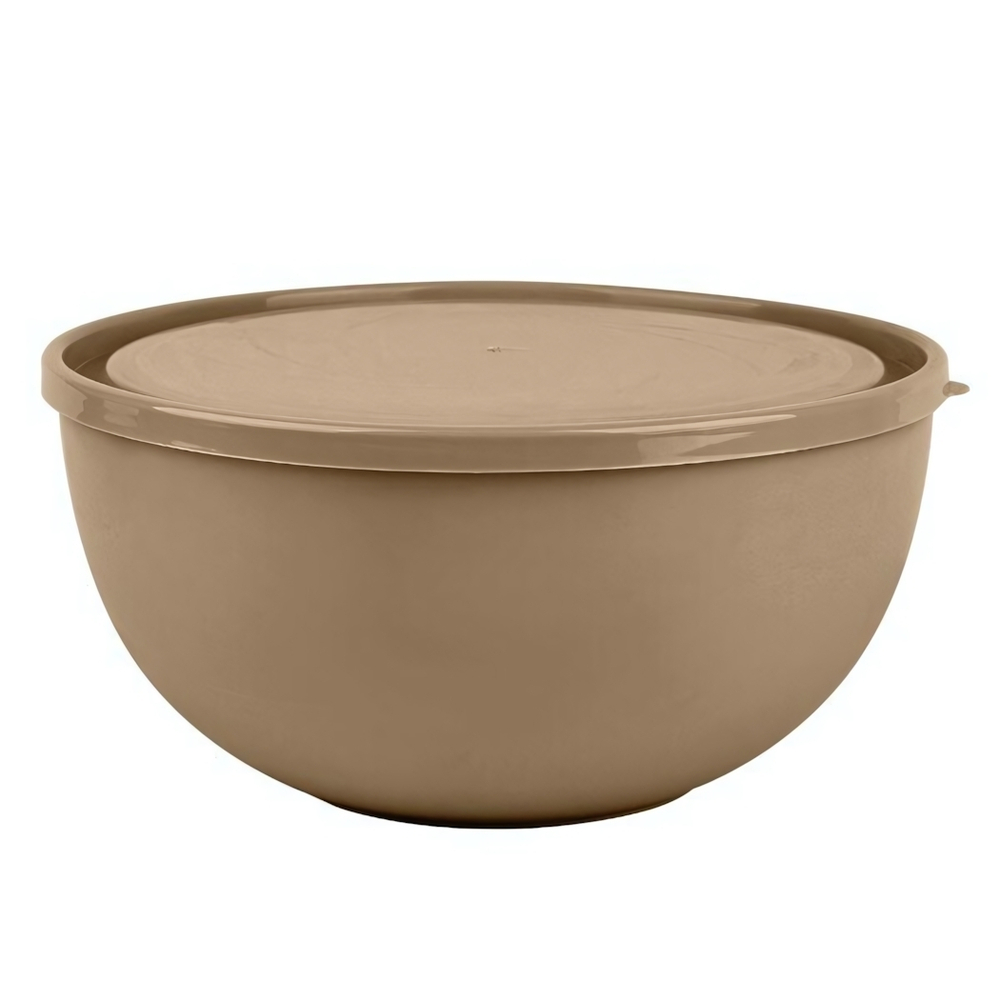 Салатник Plast Team Galaxy с крышкой 2,5л 218х212х105 мм шоколадный мокко