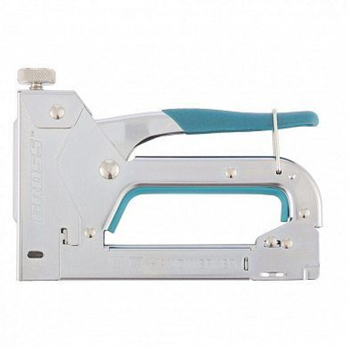 Степлер мебельный металл,скобы 4-14мм,ТИП 53,ВАРЯГ/Силач  Профи,регулируемый