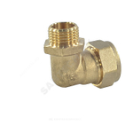 Угольник латунь 90гр 15Aх1/2" обжим/НР STAHLMANN SEML1501/2BEF