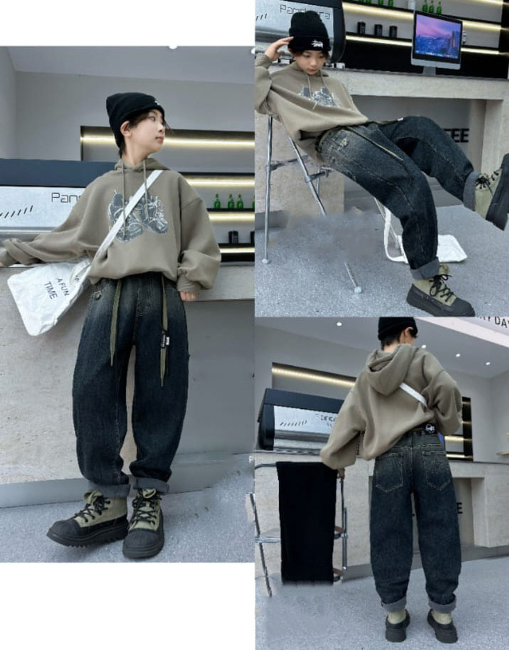 джинсы на резинке "Almostrue" 5005