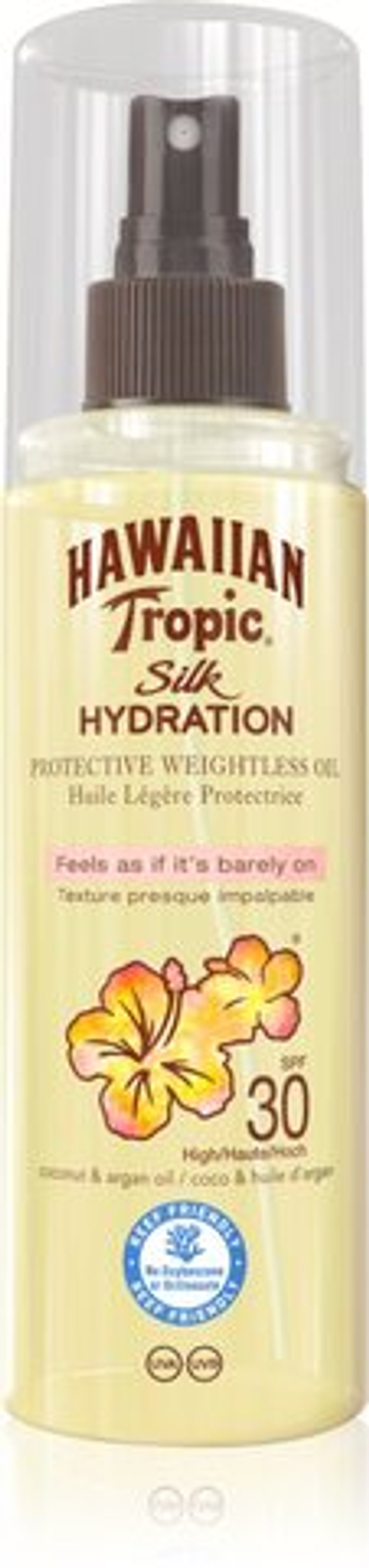 Hawaiian Tropic Silk Hydration SPF30 - масло для загара лица и тела /   150  ml  / GTIN 5099821111588