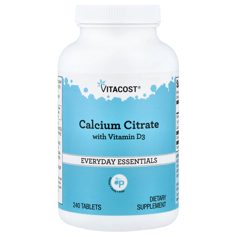 Vitacost, Calcium Citrate with Vitamin D3, 240 Tablets