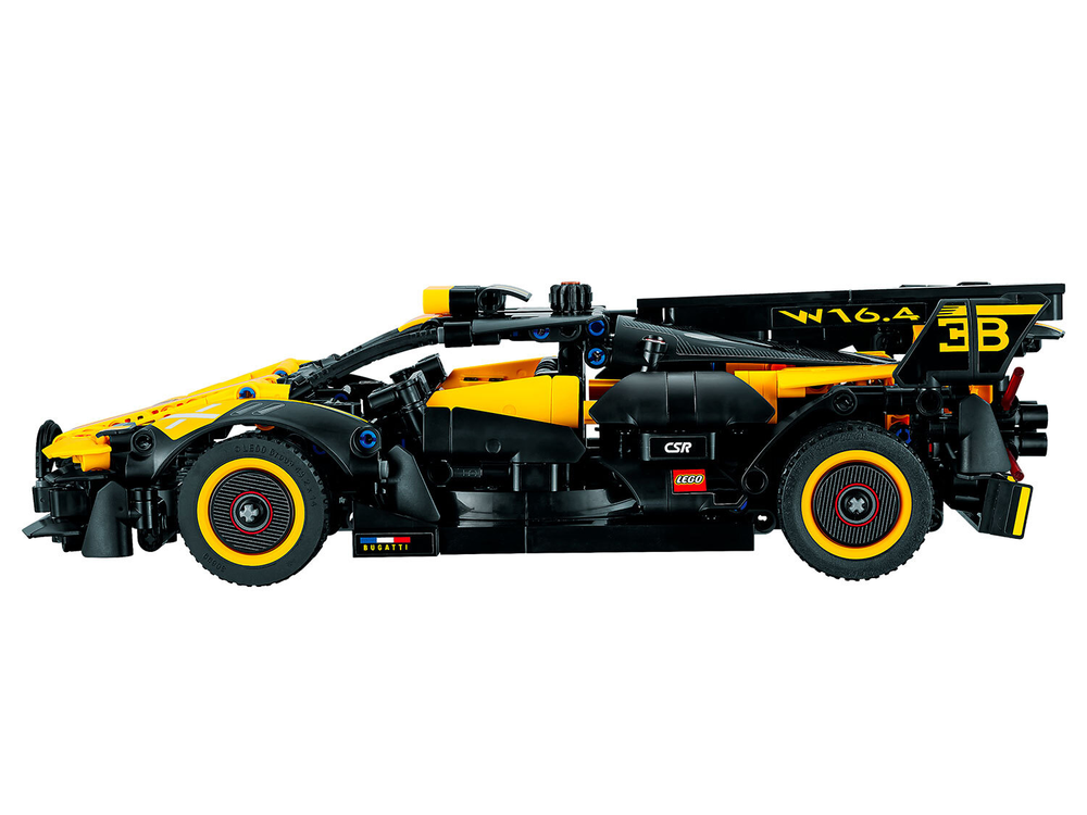 LEGO Technic 42151 «Болид Bugatti» — скоростной спорткар с деталями
