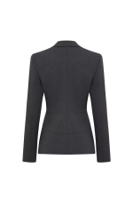 Жакет приталенный серый, Серый