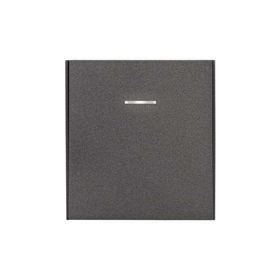 Выключатель STRONG 1 кл проходной (переключатель) с подсветкой 10А с/у графит KRANZ