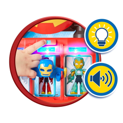 Hasbro Железный человек и суперкоманда - Железная четверка База супергероев свет и звук G1259