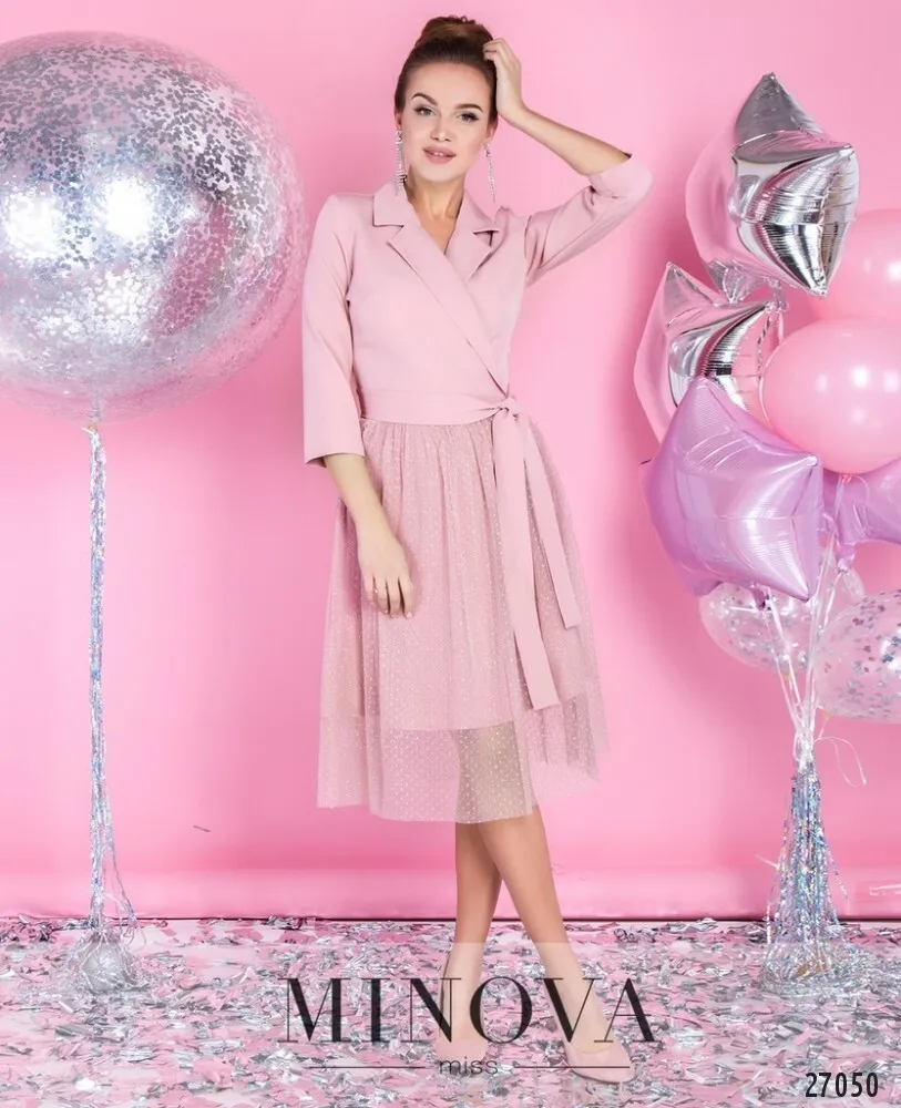 Платье 1124-пудра Minova