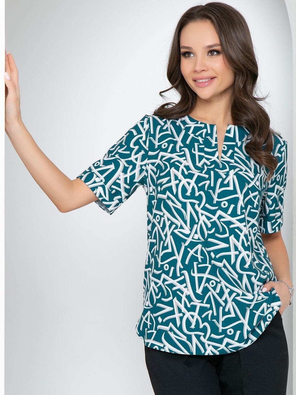 Блуза Николь Лето (грин) Diolche