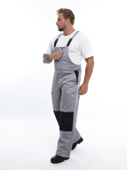 Костюм Nerss «Практик», куртка + полукомбинезон. Серый с черным