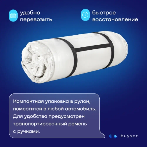 Матрас BuySleep, 18 см, средняя жесткость, независимые пружины