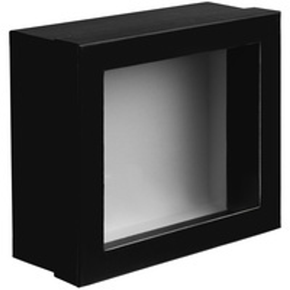 Коробка Teaser с окном, черная