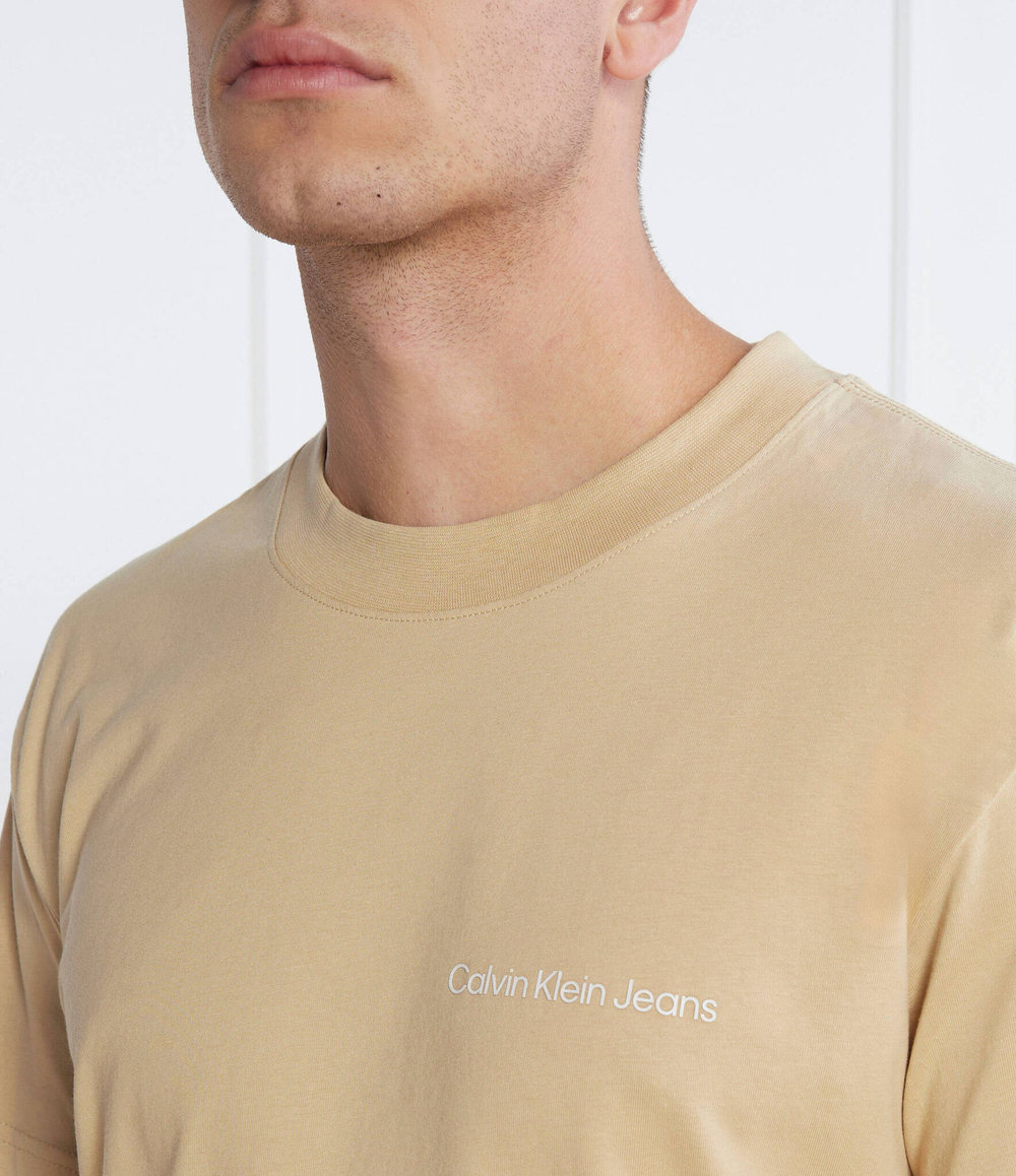 Футболка CALVIN KLEIN JEANS - бежевый(J30J324671)