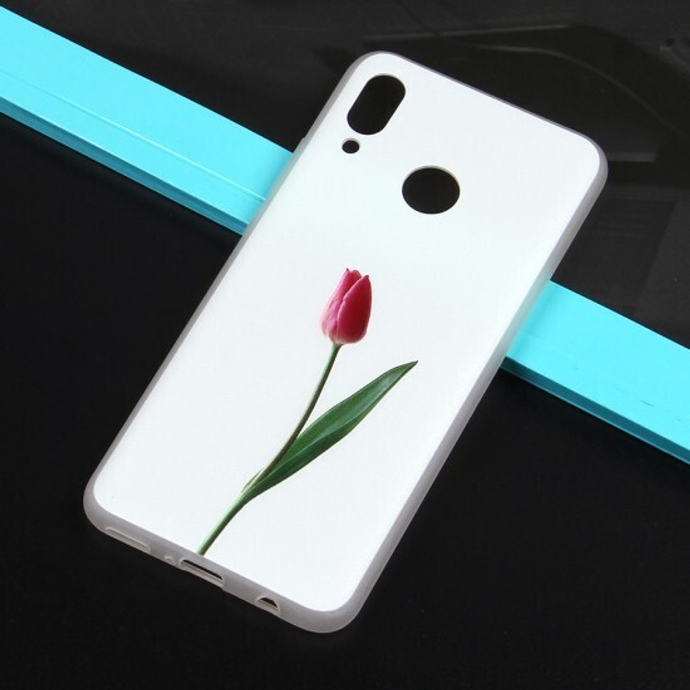 Чехол ТПУ с цветами для Huawei Nova 3, 010775