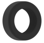 Чёрное эрекционное кольцо Cockring No.39 (Цвет: черный)