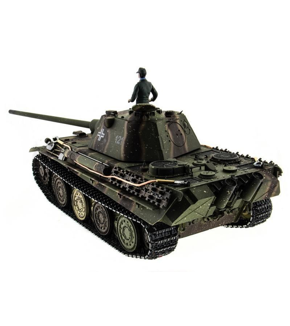 Радиоуправляемый танк Taigen 1/16 Panther type F (Германия) HC версия, башня на 360, подшипники в ред., 2.4G RTR