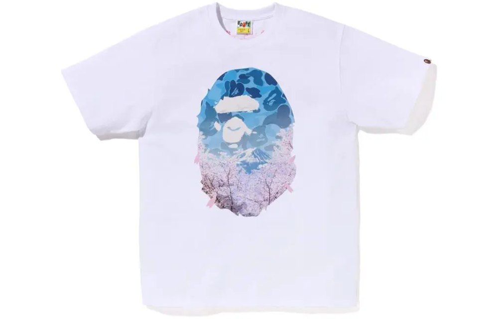 A Bathing Ape Sakura Photo Ape Head Tee Ss23
