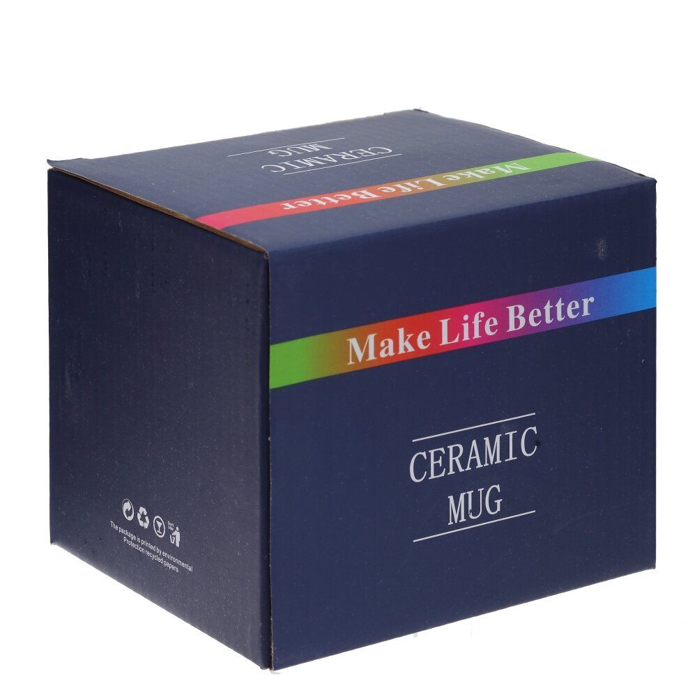 GAEM Кружка с крышкой и трубочкой, 400 мл, L13 W9,5 H12 см, 4в.