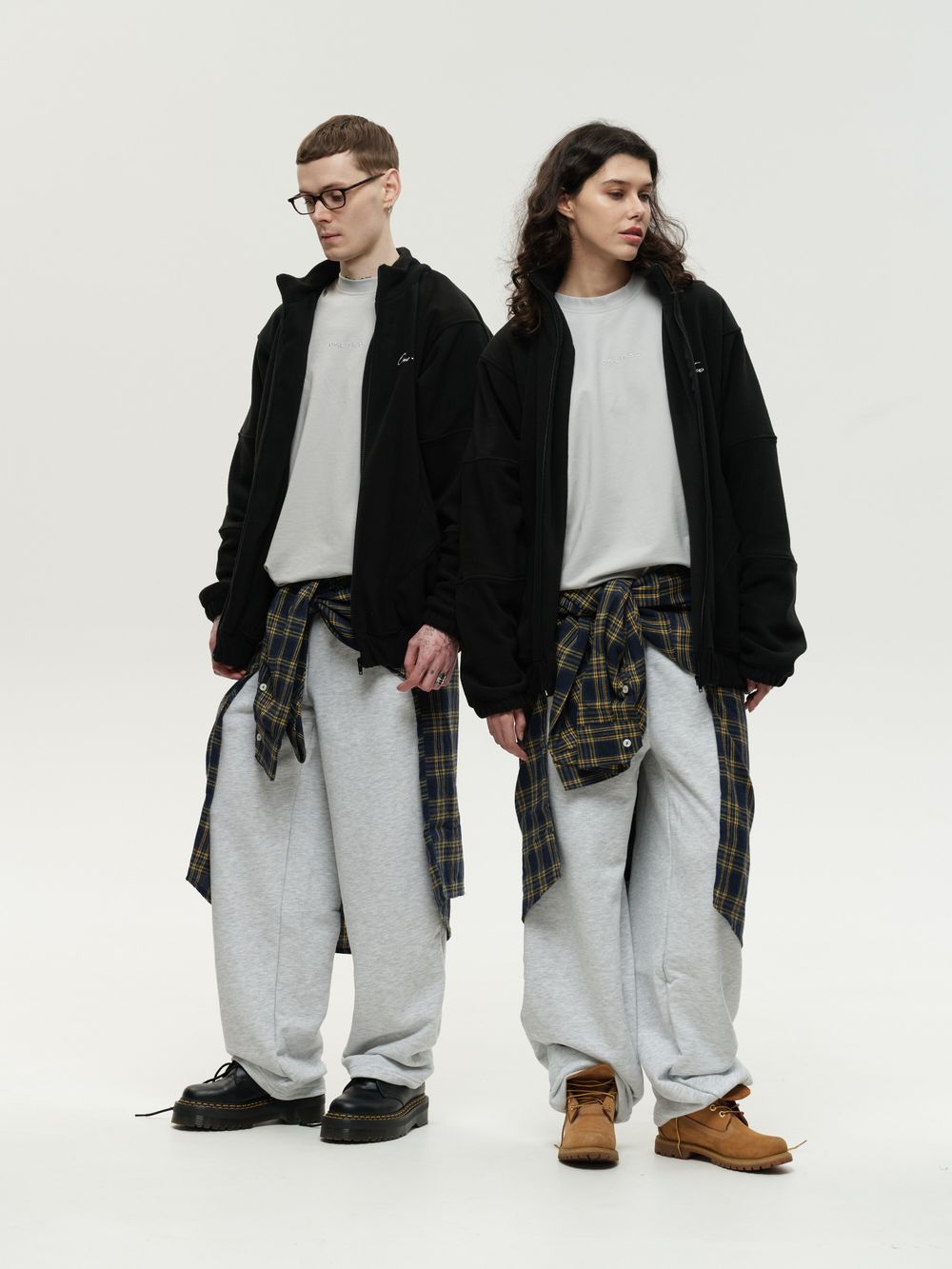 Толстовка One Two Zip-Up черная