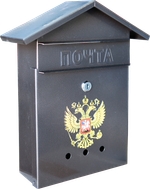 Почтовый ящик "Россия" Дом № 2 «ГЕРБ» (разные цвета)