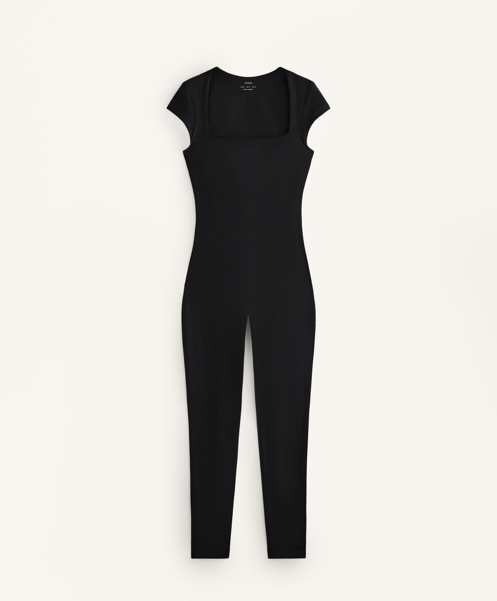 Oysho Комбинезон Comfortlux, черный