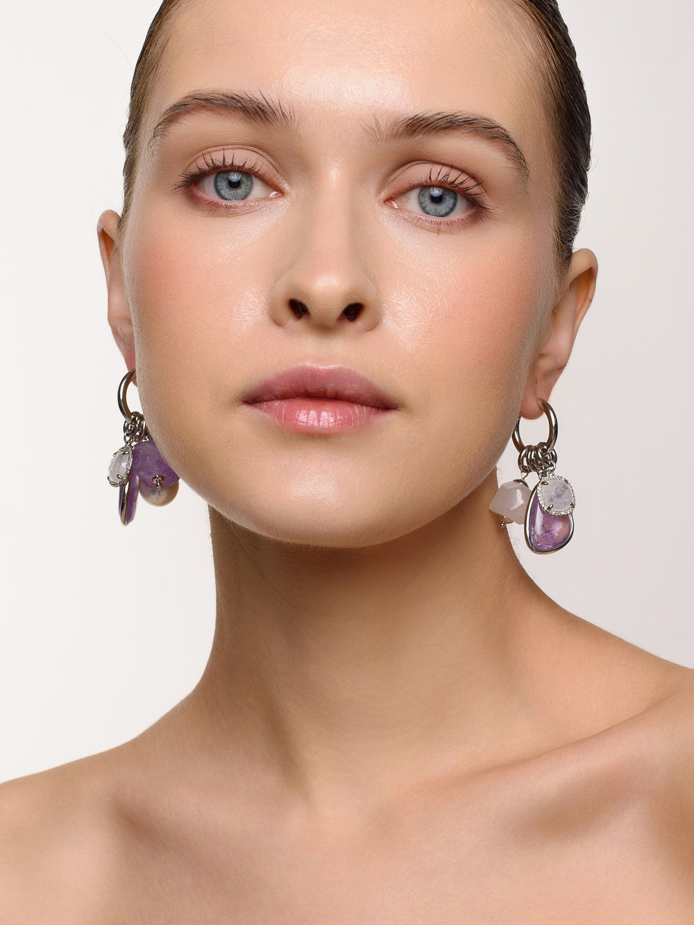 Серьги "Reflection pearl" Silver