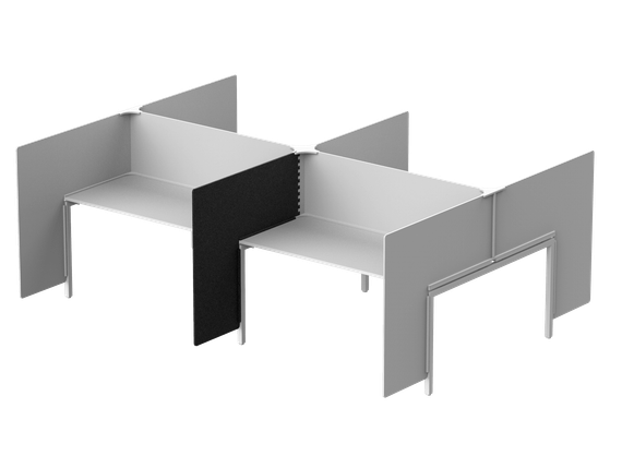 Модуль боковой -ширма 104х4х110