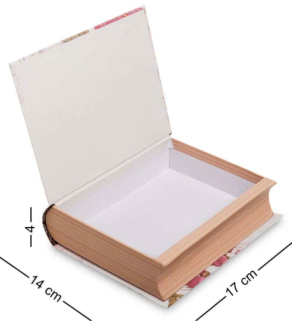 WG-105-B Коробка подарочная «Книга» цв.роза садов.