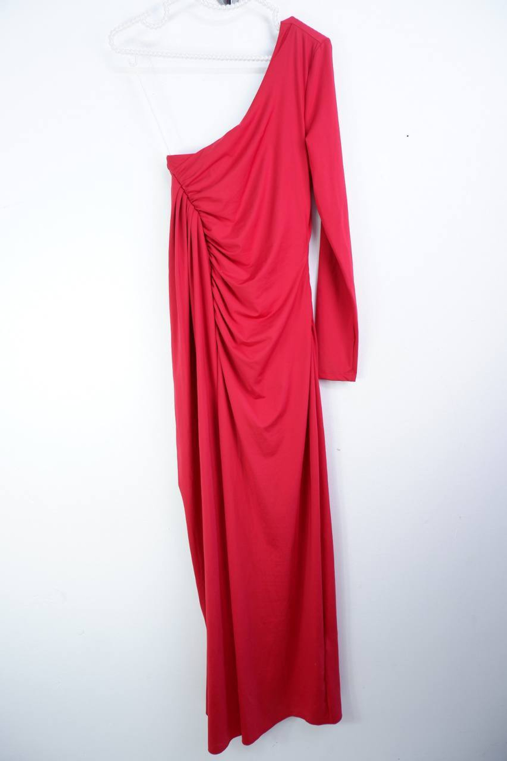 Платье Bonprix ярко-красное, ассиметричное 40-42 размер