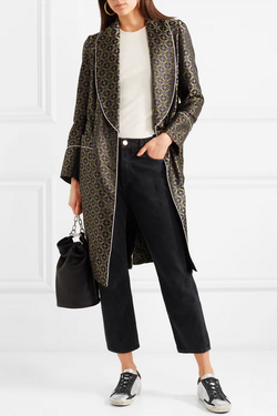 Кеды Golden Goose Superstar distressed metallic leather and suede sneakers