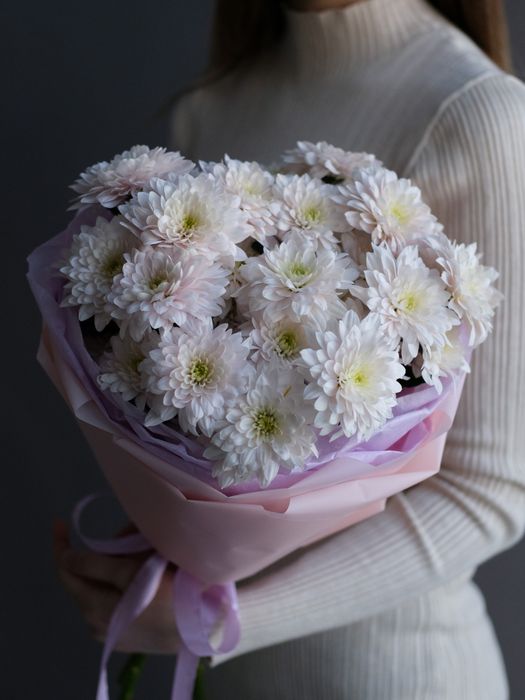 Монобукет из хризантемы