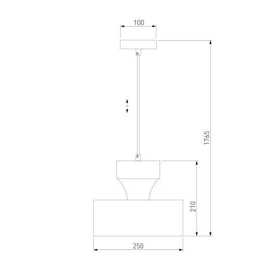50171/1 / подвесной светильник / серый