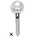 Заготовка крестового ключа 14177  KR Крест №5 Рольставни