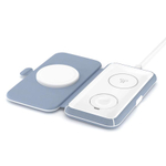 Складная зарядная станция MagSafe LYAMBDA Premium Effetto для iPhone, Apple Watch и AirPods (LMS301) Беспроводная зарядка: Qi 15 Вт, Qi 3 Вт, магнитное крепление для зарядки Apple Watch (Qi 3 Вт). Проводная зарядка: нет. Сертификация MFi